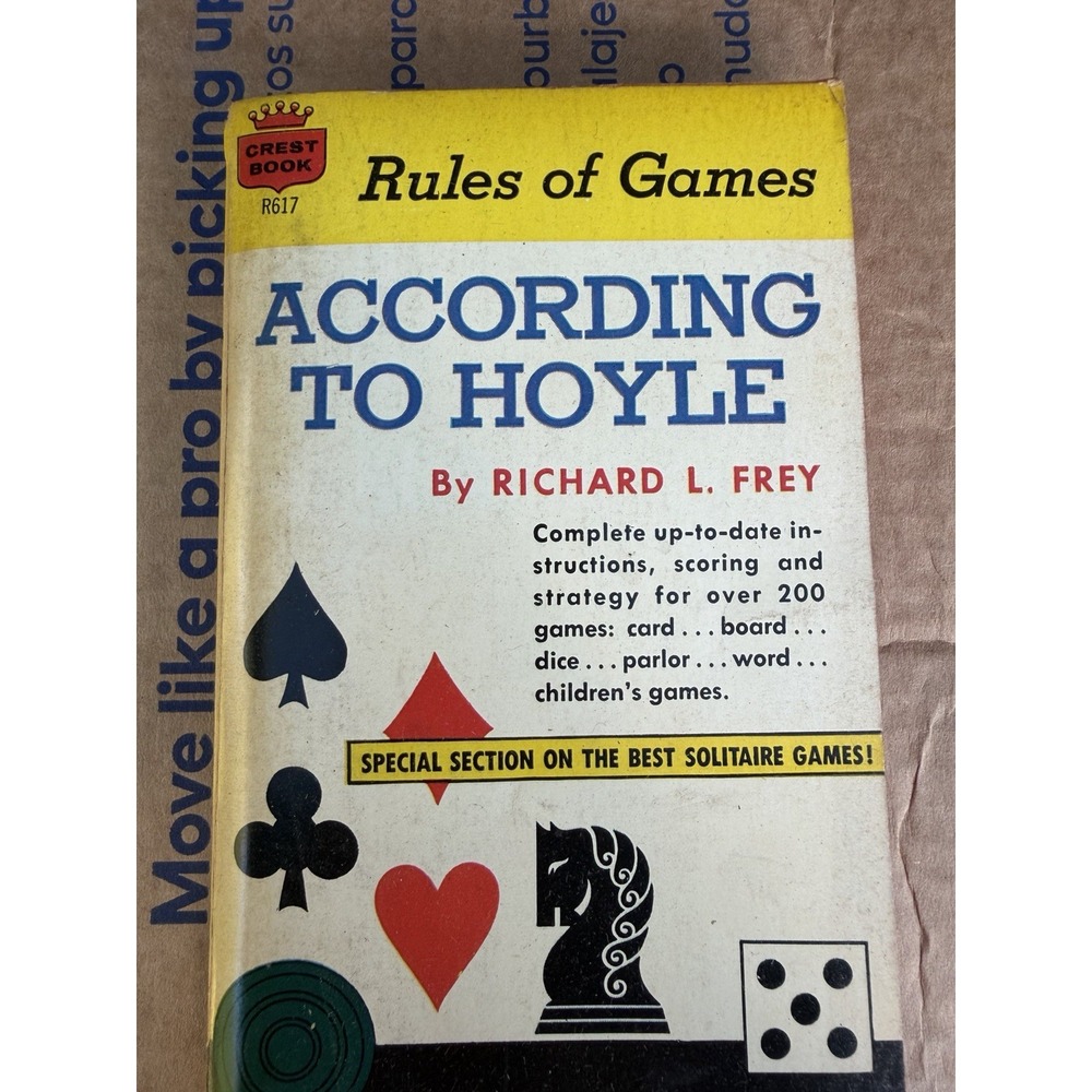 According to Hoyle by Richard L. Frey (1963, Paperback) Rules of Games